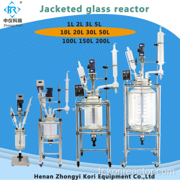 Réacteur de cristallisation en verre Pyrex